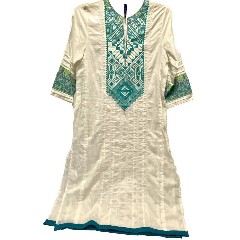 Ethnic By Outfitters Woman Kurti Kurta top XS 17” Armpit To Armpit 39” Long